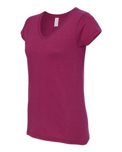 Ladies' SoftStyle® Fitted V-Neck T-Shirt