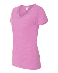 Ladies' Heavy Cotton™ V-Neck T-Shirt